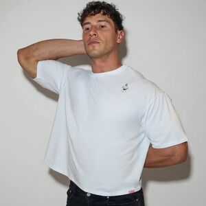 Jj Malibu White Men's Short Sleeve Logo Tee